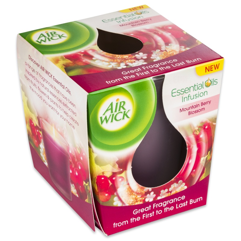 AIR WICK sv��ka Essential Oils Infusion Horsk� kv�ty 105 g