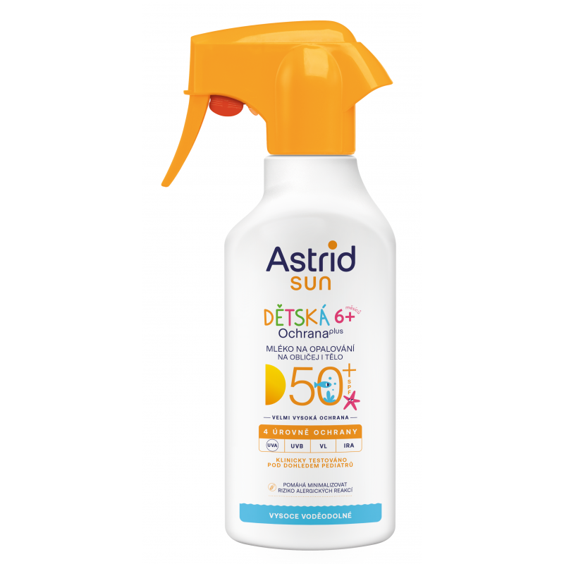 ASTRID SUN dětské mléko na opalování sprej OF50+ 270 ml