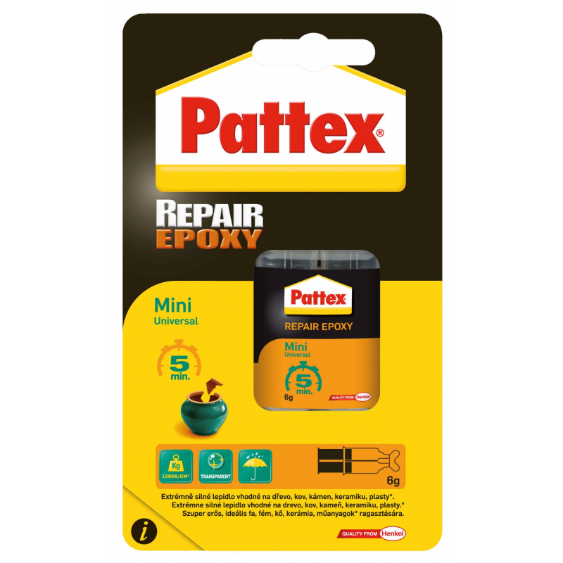 Lepidlo Pattex Super Repair Epoxy universal 6ml, 5 min.