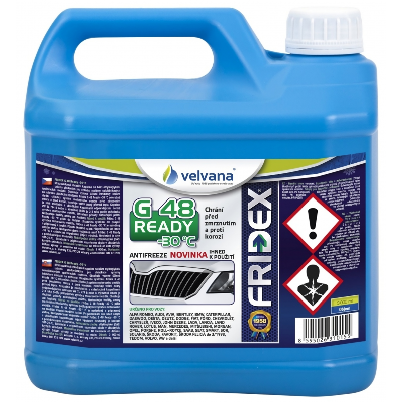 3l chlad�c� kapalina FRIDEX G 48/G11 READY -30�C, zelen�/modr�