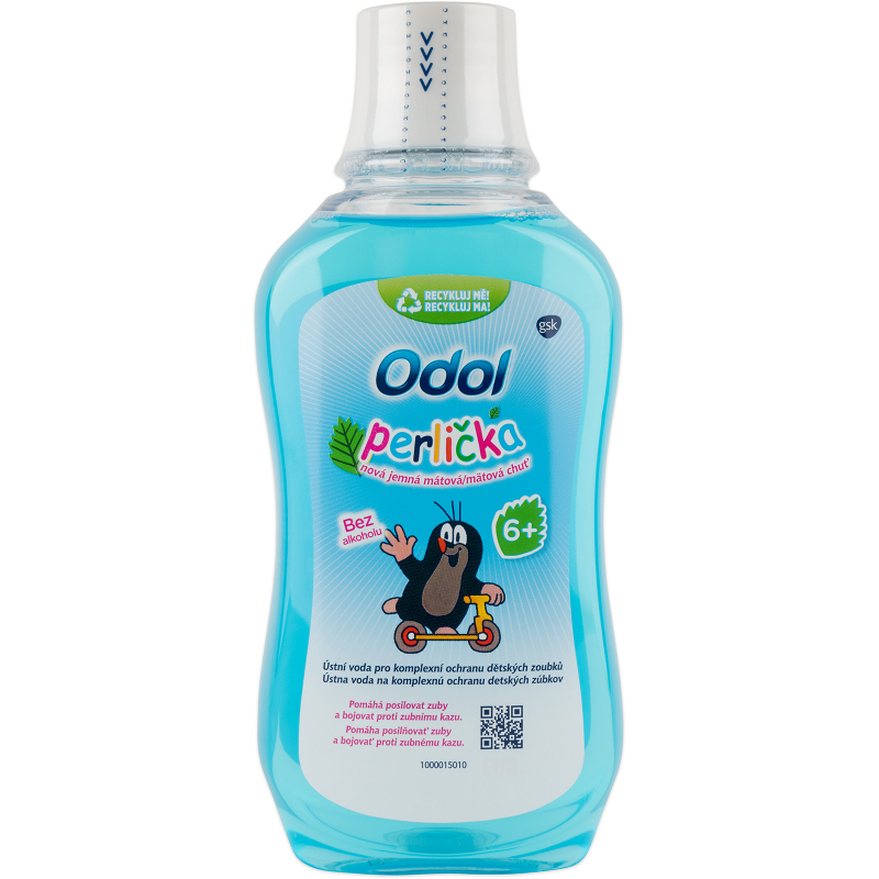 Voda ústní ODOL Perlička Mint 300 ml