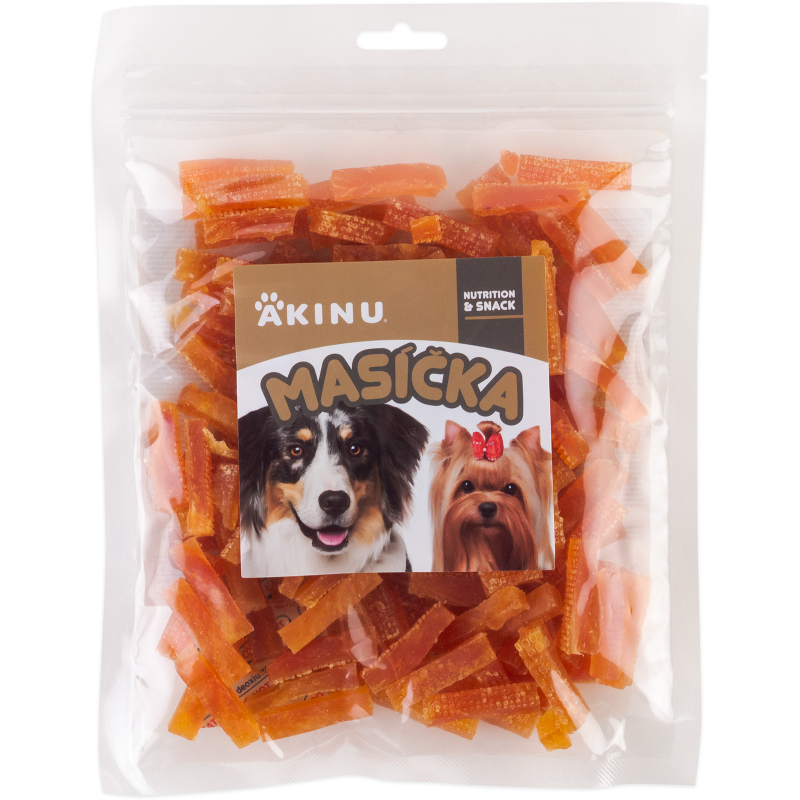 AKINU Kuřecí proužky pamlsek pro psy 300 g