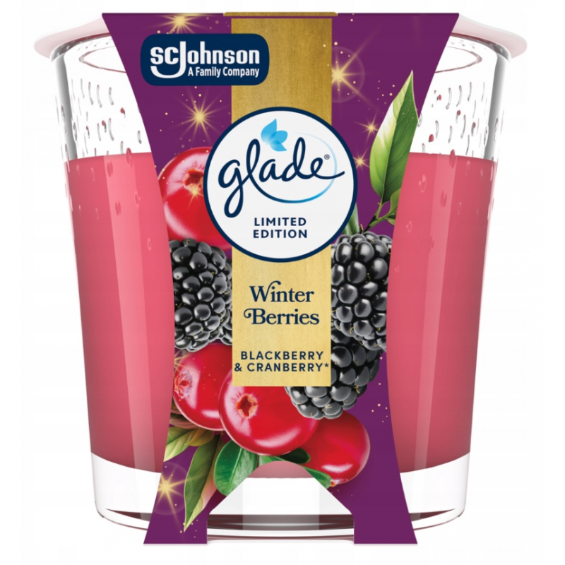 GLADE svíčka Winter Berries 112 g