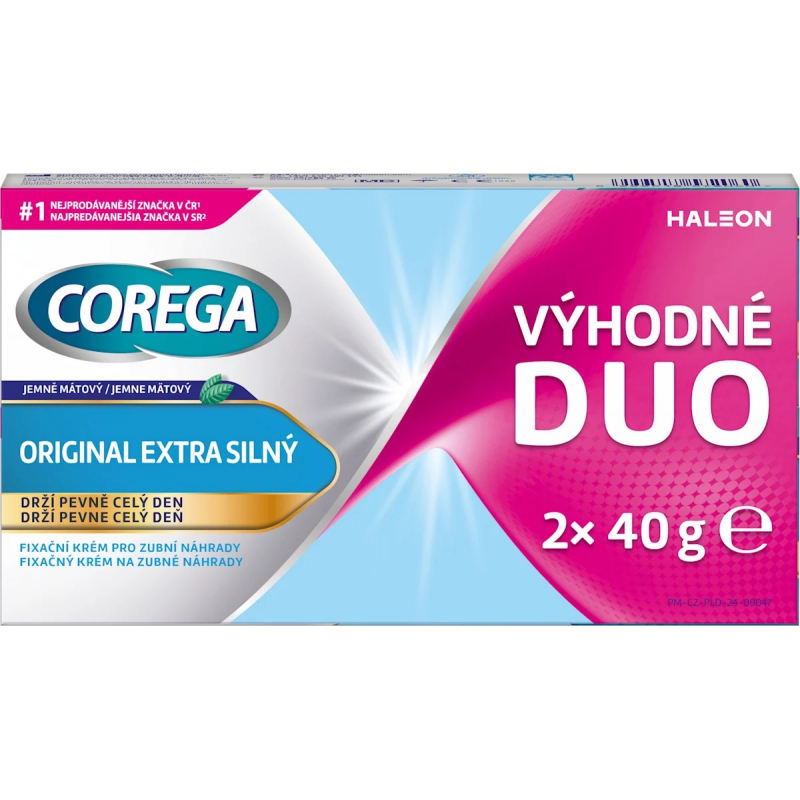 Krém COREGA Original extra silný DUOPACK 2x40 g