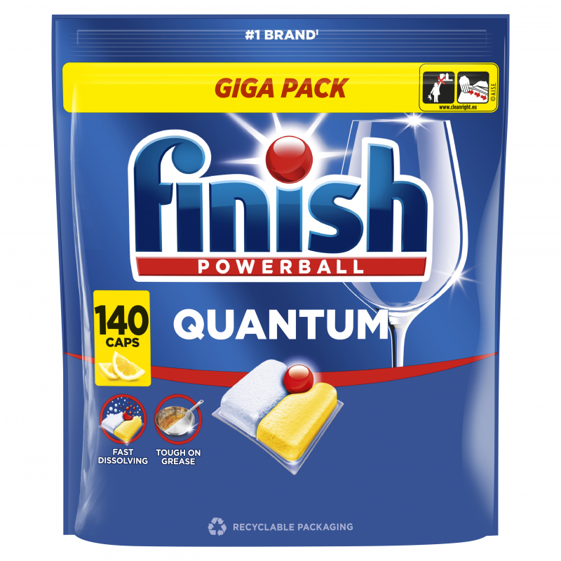 FINISH Quantum All in 1 tablety Lemon 140 ks