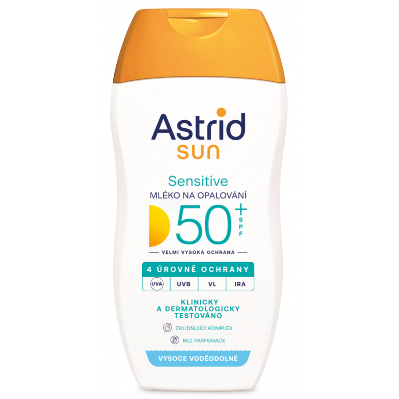 ASTRID SUN Sensitive mléko na opalování OF50+ 150 ml