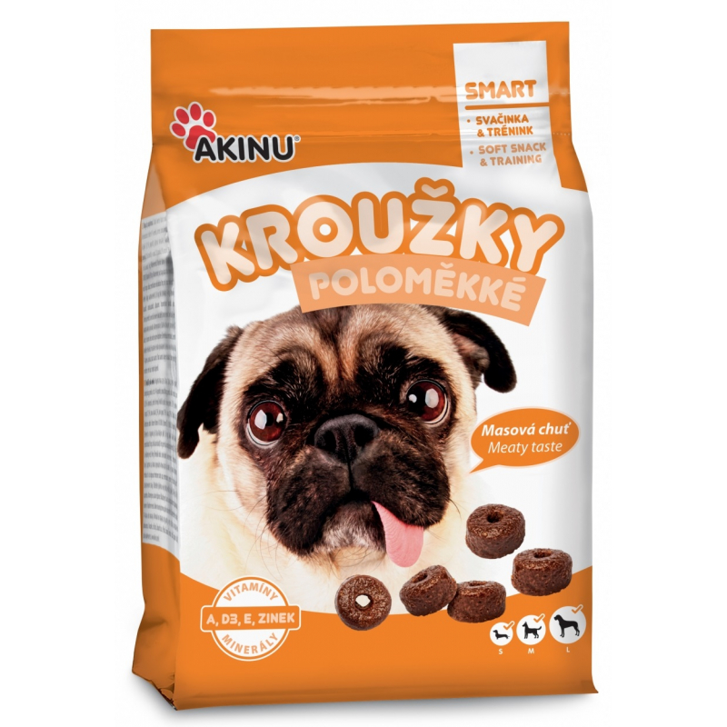 AKINU Kroužky pro psy poloměkké 500 g