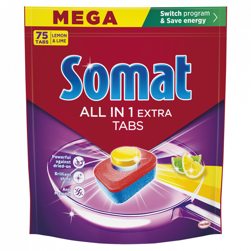 SOMAT All in 1 tablety Lemon 75 ks