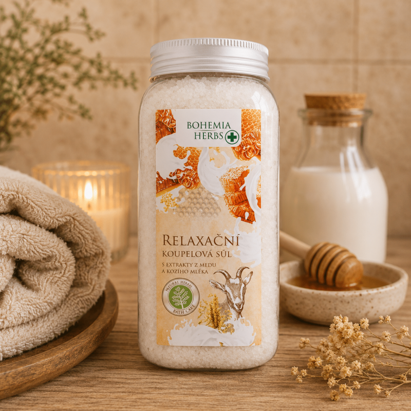 Koupelová sůl Med & Kozí mléko 900 g