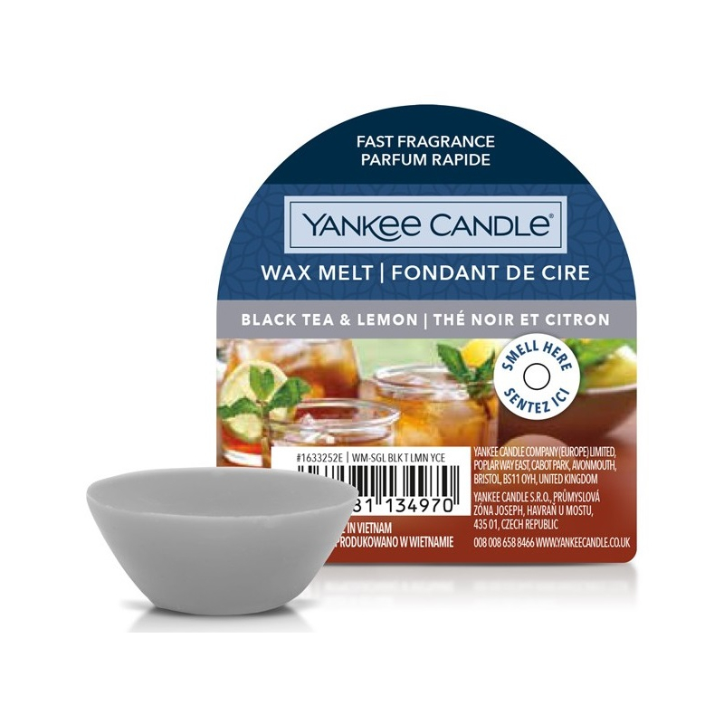 Vosk YANKEE CANDLE Black Tea & Lemon 22 g