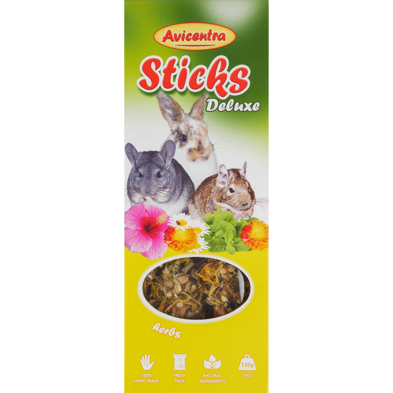 AVICENTRA tyčinka velký hlodavec bylinky 2 ks