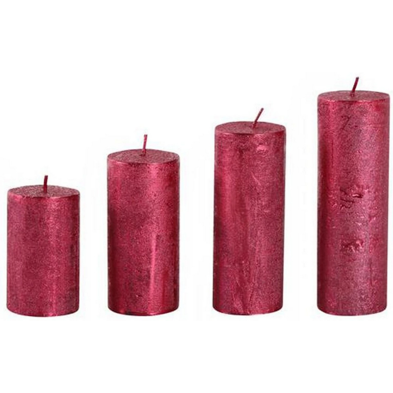Sv��ky adventn� stup�ovit� rustik�ln� 4ks �erven� 40x60,80,100,120 mm