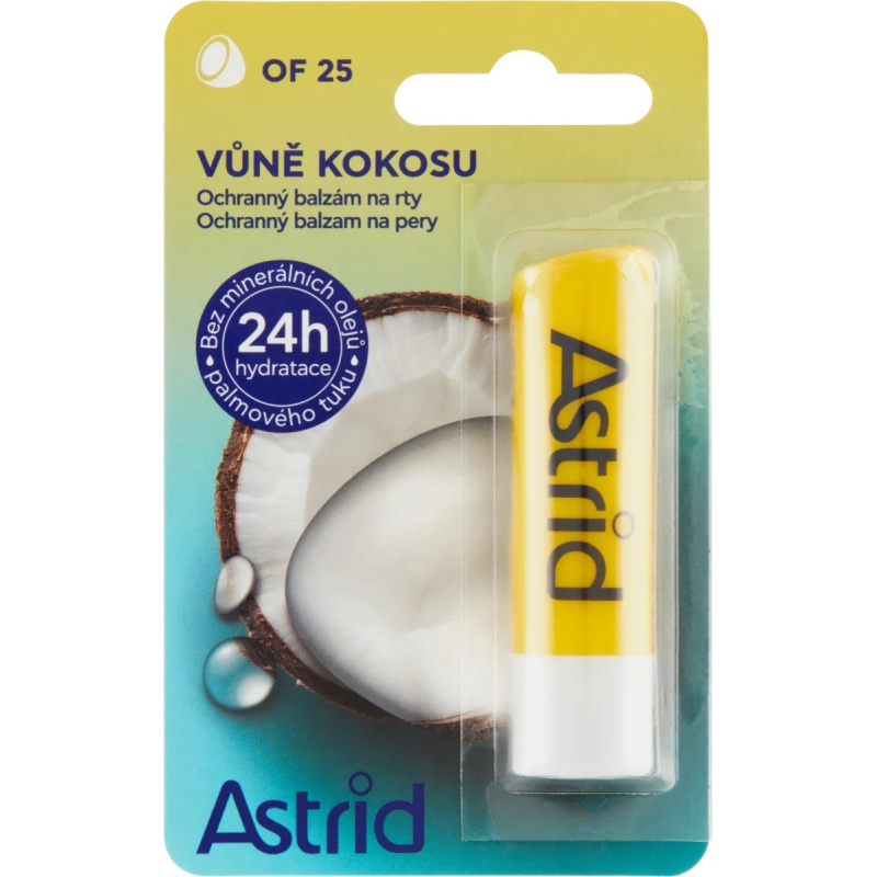 Balzám na rty ASTRID kokos OF25 4,8 g