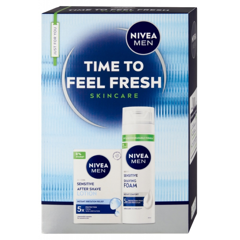 Kazeta NIVEA MEN Time to Feel Fresh /pěna+voda po hol./