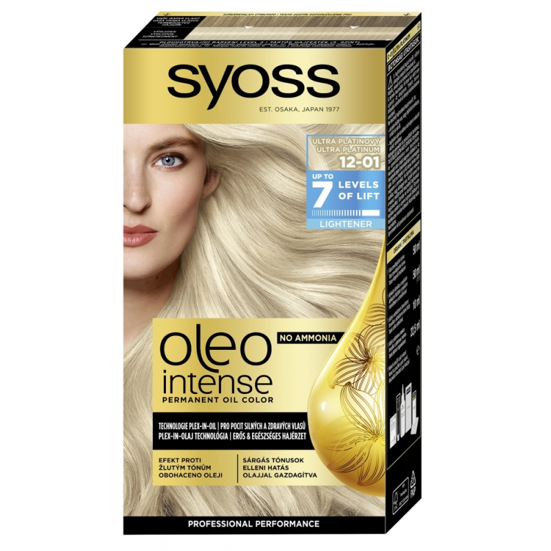 Barva SYOSS Oleo Intense 12-01 ultra platinový