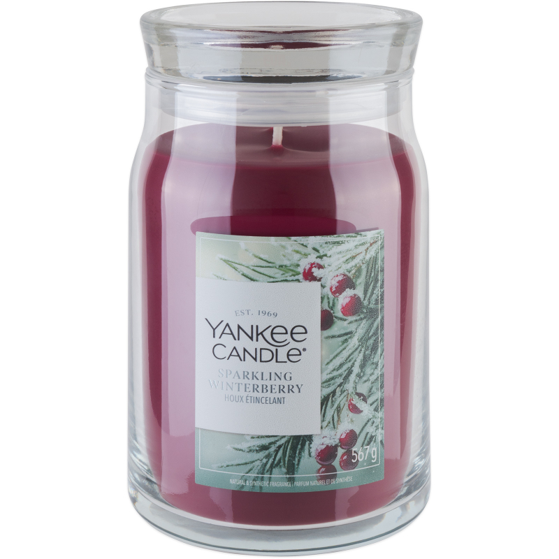 Svíčka YANKEE CANDLE Sparkling Winterberry 567 g, 2 knoty
