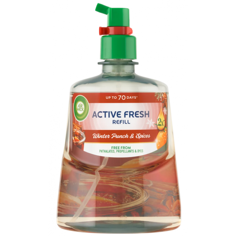 AIR WICK Active Fresh náplň Zimní punč 228 ml