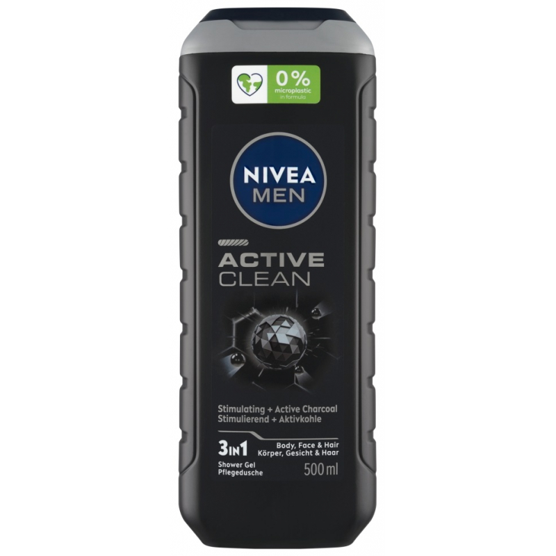 Sprchový gel NIVEA MEN Active Clean 500 ml