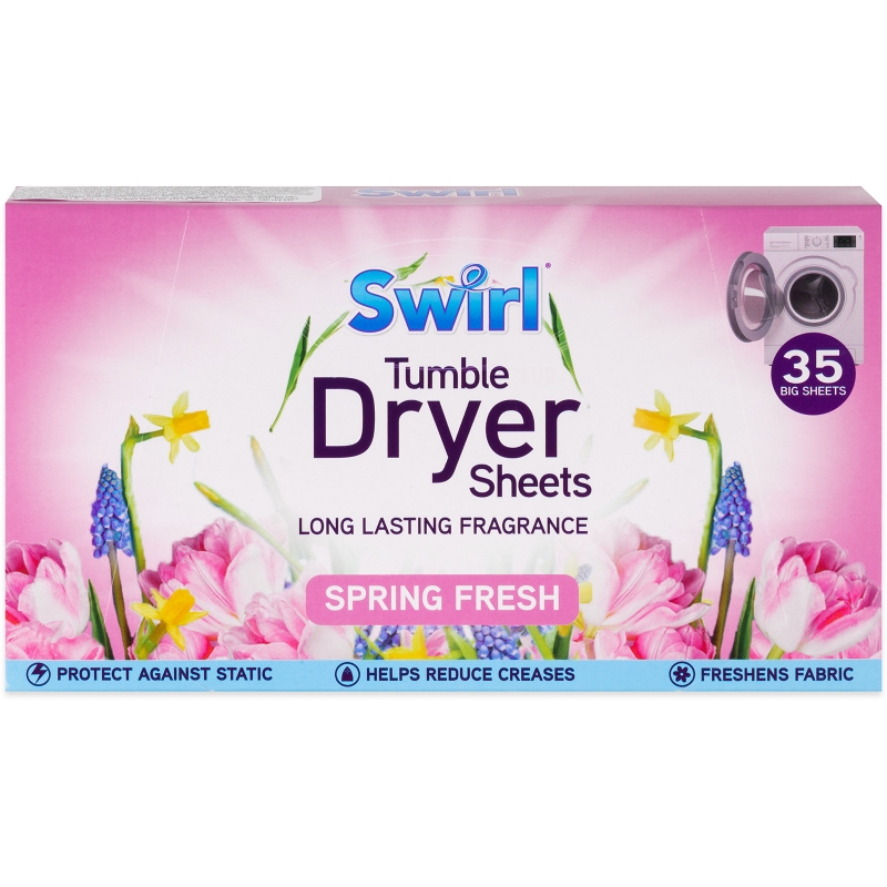SWIRL Spring Fresh ubrousky do sušičky 35 ks