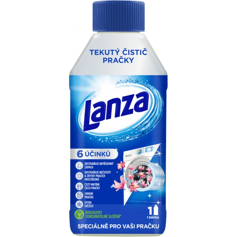 Tekutý čistič pračky LANZA 250 ml