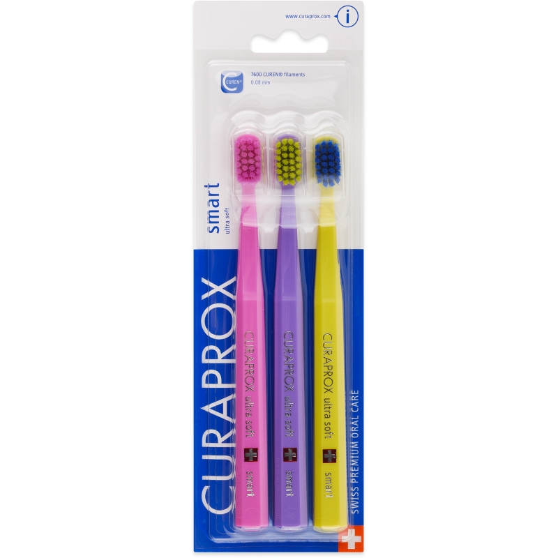 Kartáček zubní Curaprox CS7600 Smart Ultra Soft 3 ks