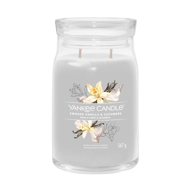 Svíčka YANKEE CANDLE Smoked Vanilla & Cashmere 567 g, 2 knoty