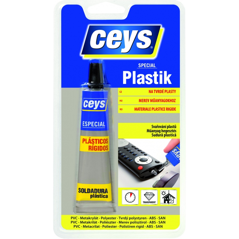 Lepidlo Ceys Plastik na tvrdé plasty, 30ml