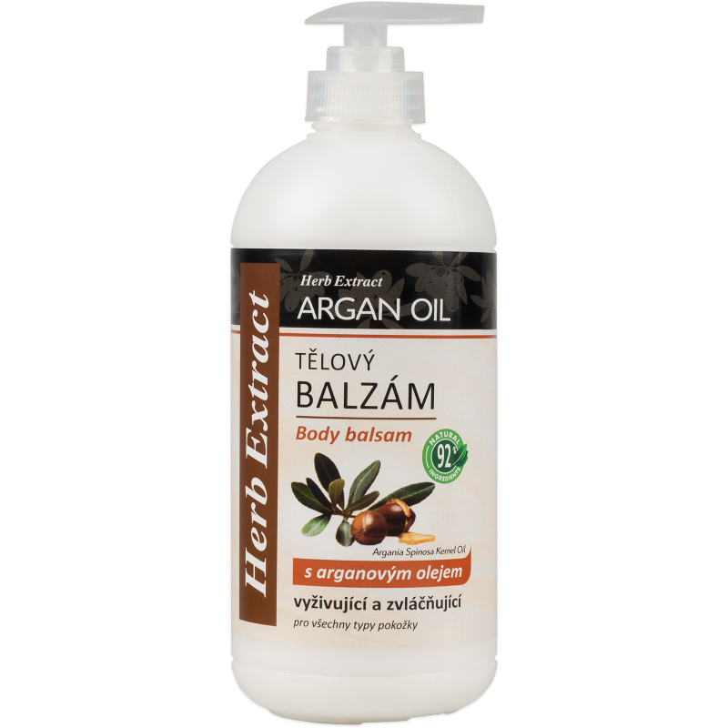 Tělový balzám s arganovým olejem HERB EXTRACT 500 ml