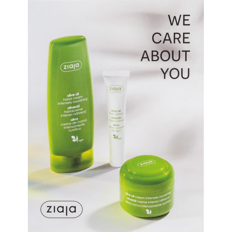Kazeta ZIAJA oliva /krém 50 ml + oční 15 ml + krém na ruce 80 ml/