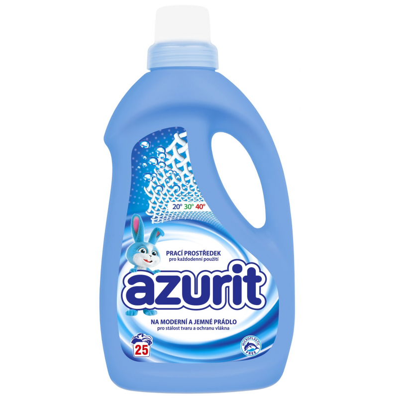 AZURIT 1 l, tekutý prací prostředek na moderní a jemné prádlo 25 PD