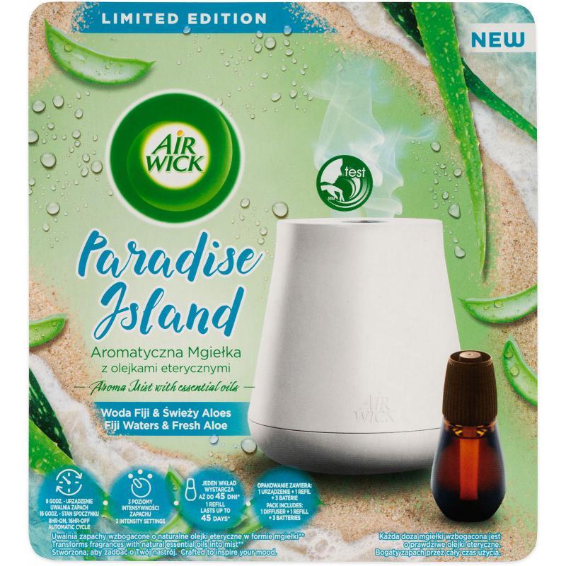 AIR WICK Aroma vaporizér strojek a náplň Voda z Fidži & Svěží Aloe 20 ml