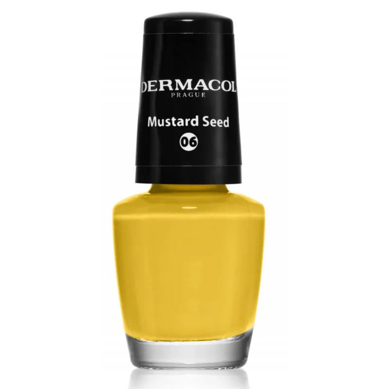 Lak na nehty DERMACOL odstín 06 Mustard Seed 5 ml