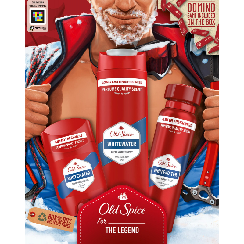 Kazeta OLD SPICE White Water (stick 50 ml + spg 250 ml + deo 150 ml)