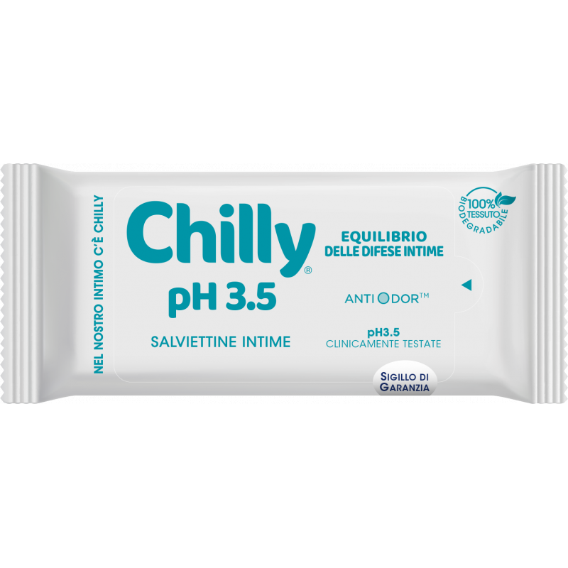 Ubrousky CHILLY intimní pH 3,5 12 ks