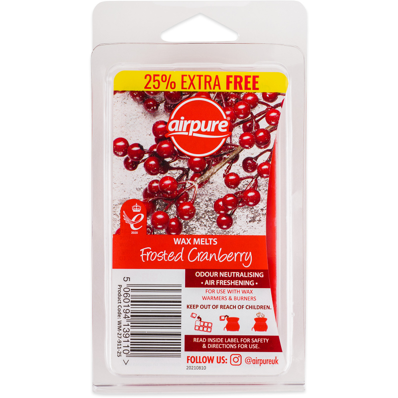 AIRPURE Wax Melts Frosted Cranberry 86 g