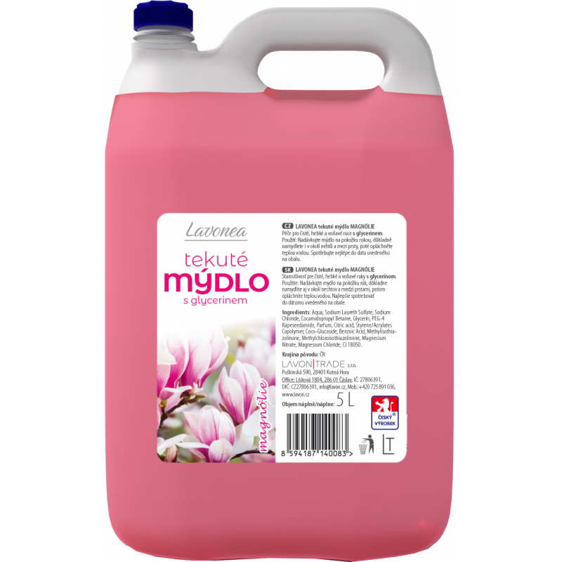 LAVONEA mýdlo tekuté Magnólie 5 l