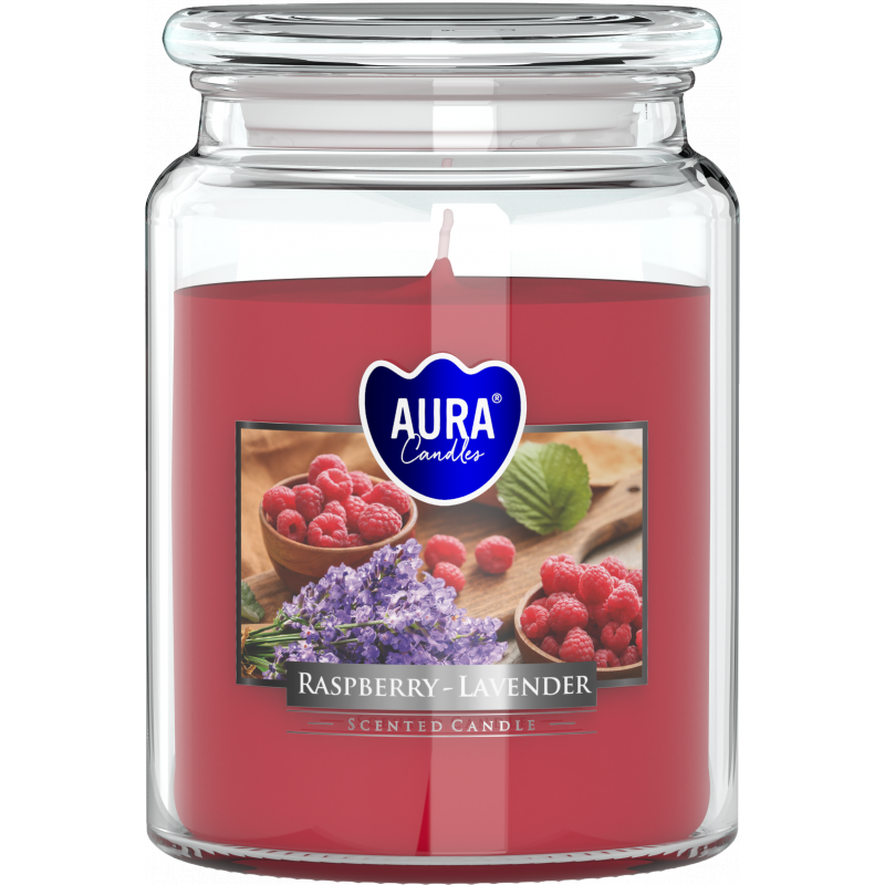 Svíčka Raspberry - Lavender 500 g