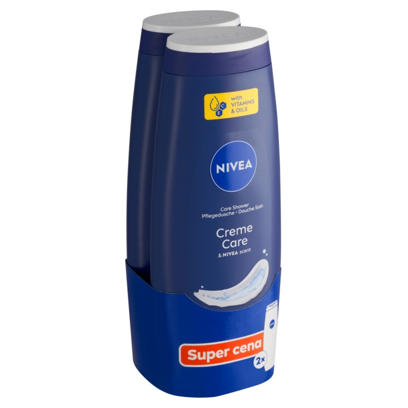 Sprchový gel NIVEA Creme Care duopack 2x 500 ml