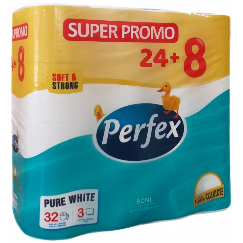 Toaletn� pap�r Perfex 3vrstv� 32 rol�, 460 m