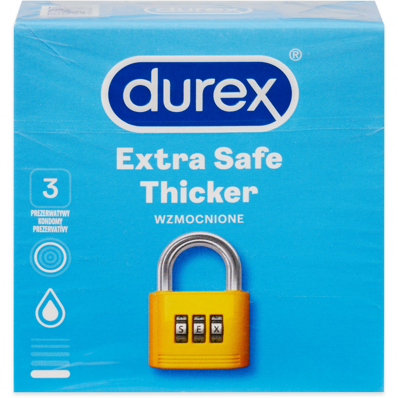 Kondomy DUREX Extra Safe 3 ks