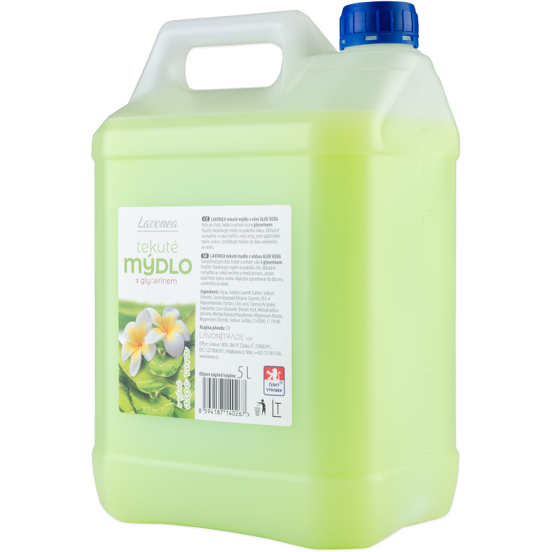 LAVONEA mýdlo tekuté Aloe Vera 5 l