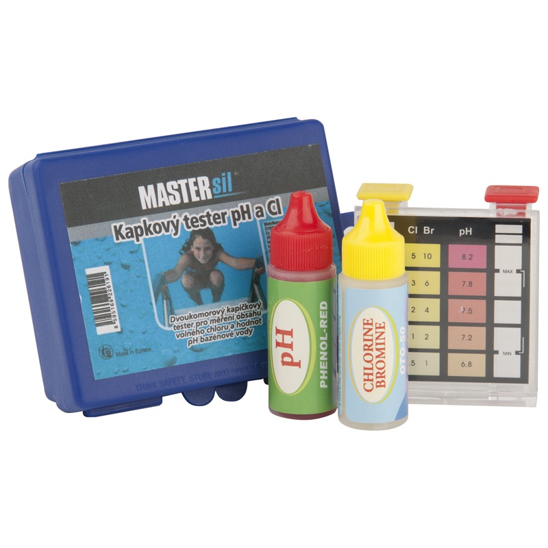 Tester kapkový pH, Cl Mastersil
