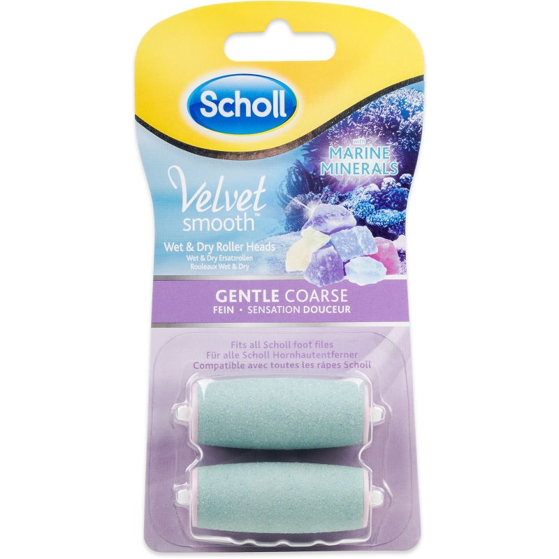 Scholl Velvet Smooth náhrady, jemně drsná s minerály 2 ks