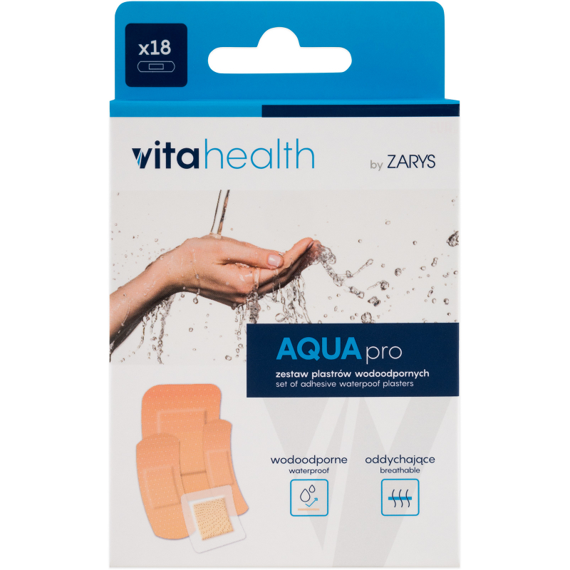 Náplast VitaHealth AQUApro voděodolné 18 ks