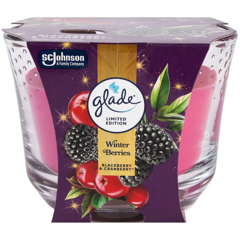 GLADE svíčka Winter Berries 204 g