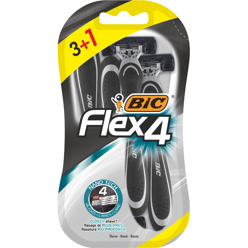 BIC Flex 4 pánská holítka 4 ks