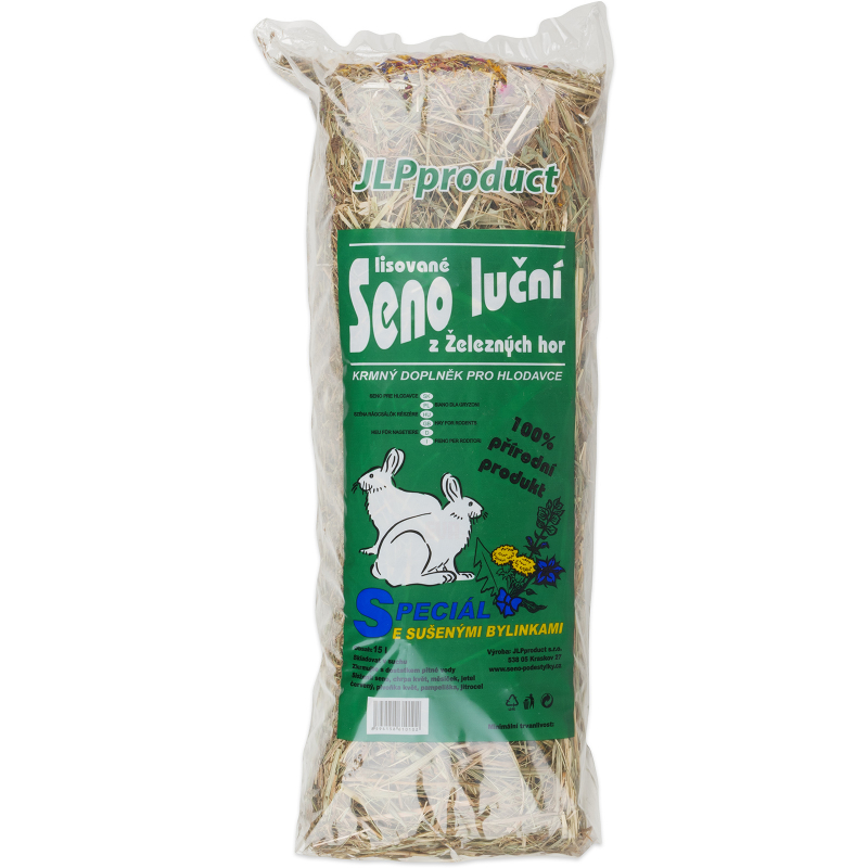 Seno luční s bylinkami 15 l