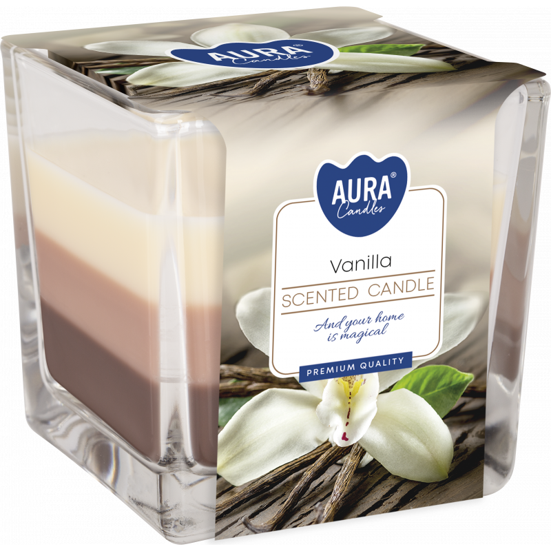 Dekorativní svíčka vonná Coloured Vanilla 170 g