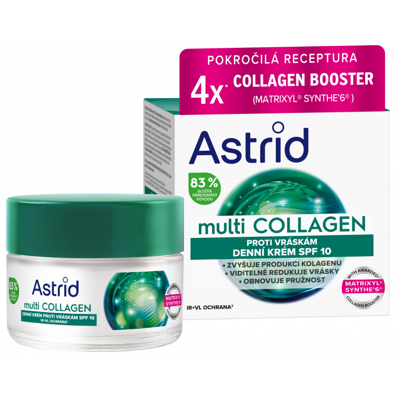 Kr�m ASTRID Multicollagen denn� proti vr�sk�m SPF10 50 ml