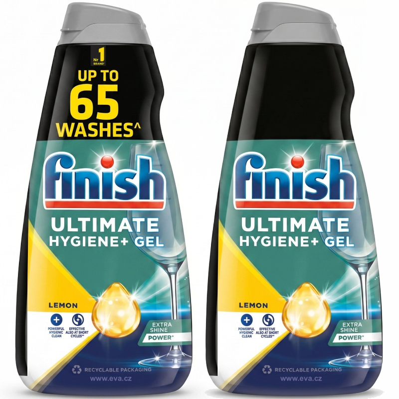 FINISH Ultimate Hygiene+ Gel 2 x 650 ml